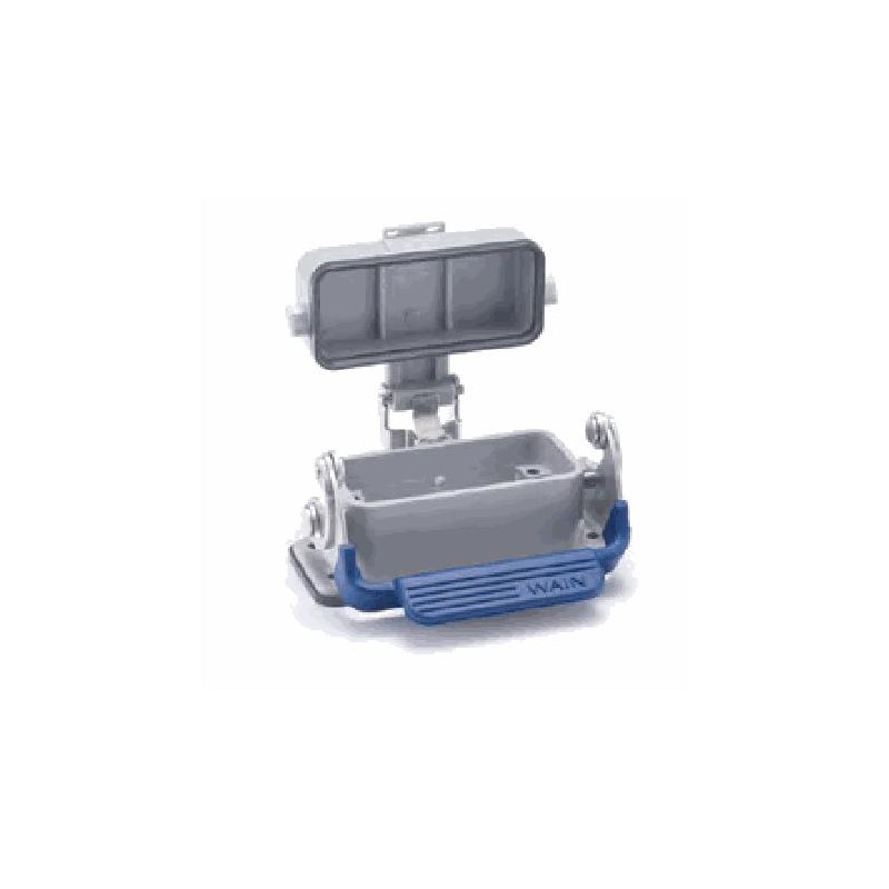 Embase encastrée 10A, Aluminium moulé sous pression, IP65, Sortie basse